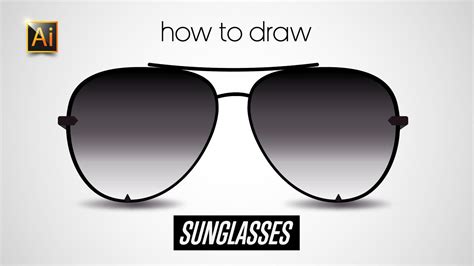 how to draw cool sunglasses.